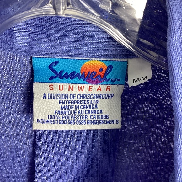 Sunveil Sun Protection UPF Protection Long Sleeve Top Women’s Size Medium Blue - Picture 3 of 10